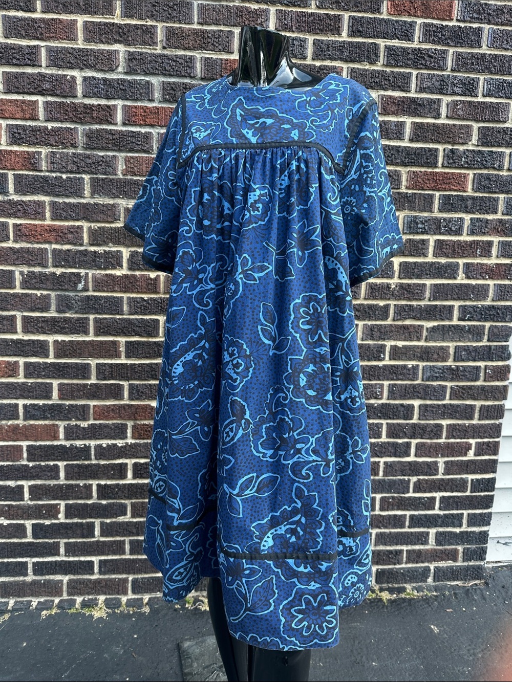 Bechamel Blue Floral Patio Dress Loungewear